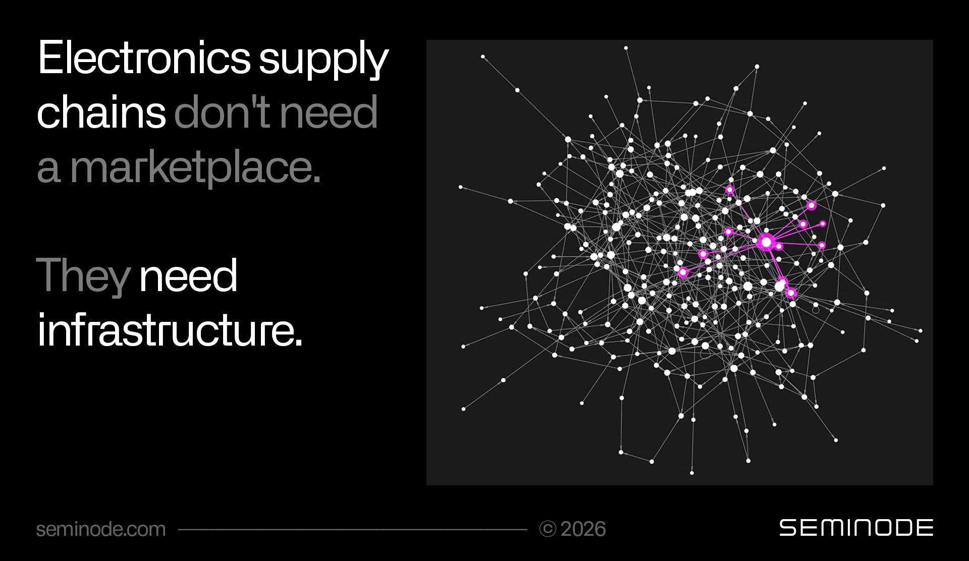 The Amazon for electronics components will never work - infrastructure is the answer